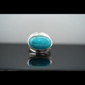 Sterling silver and turquoise ring